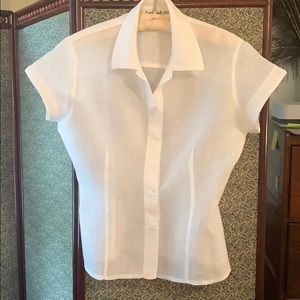 White linen blouse